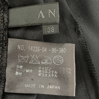 アナイ メッシュコンビノースリーブドレス