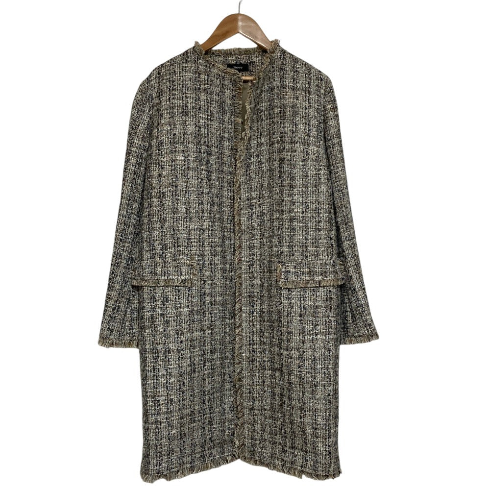 セオリー BEVERLY TWEED ノーカラーコート
