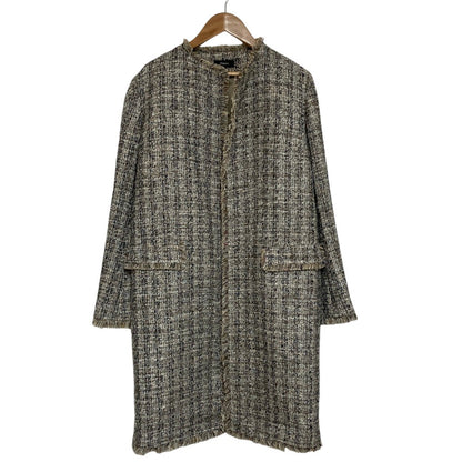 セオリー BEVERLY TWEED ノーカラーコート