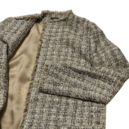 セオリー BEVERLY TWEED ノーカラーコート