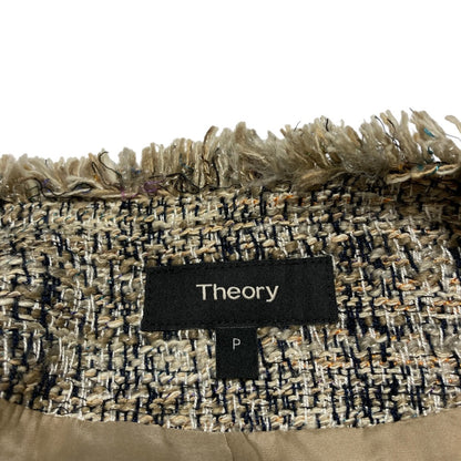 セオリー BEVERLY TWEED ノーカラーコート