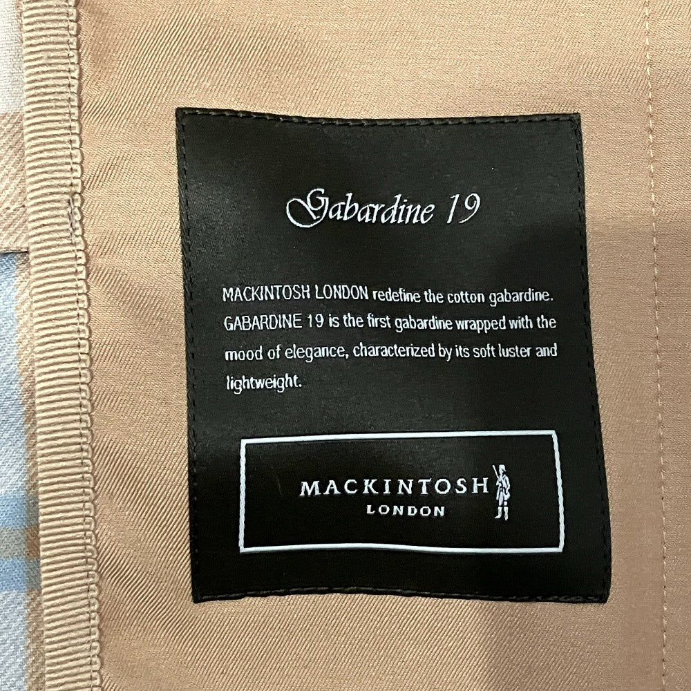 マッキントッシュロンドン ギャバジン19 コート