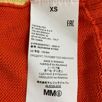 エムエムシックス メゾンマルジェラ ウールカシミヤクロップドニットセーター