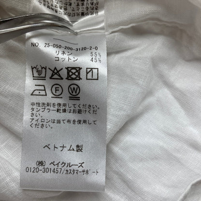 スピックアンドスパン コットンリネンシャツ