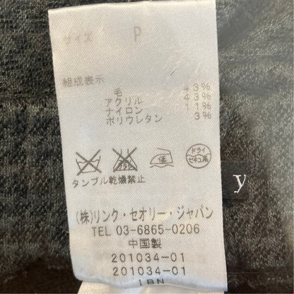 セオリー 千鳥格子ニットカットソースラックスセットアップ