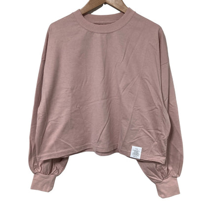 ハイク CROPPED LONG SLV TEE BIG FIT リブニットロングスリーブカットソー