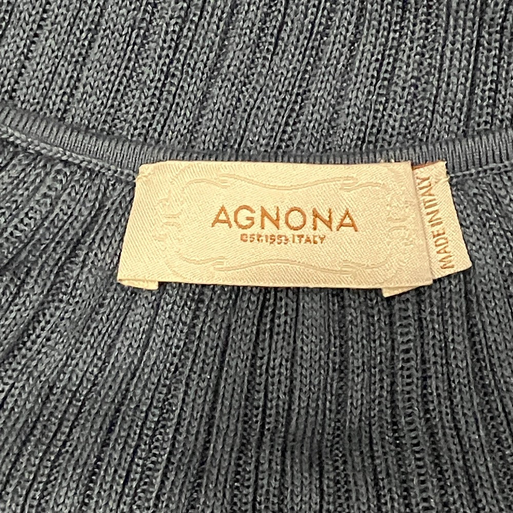 アニオナ コットンシルクニットロングカーディガン