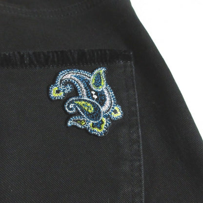 エトロ ペイズリーパッチ ストレッチデニムパンツ