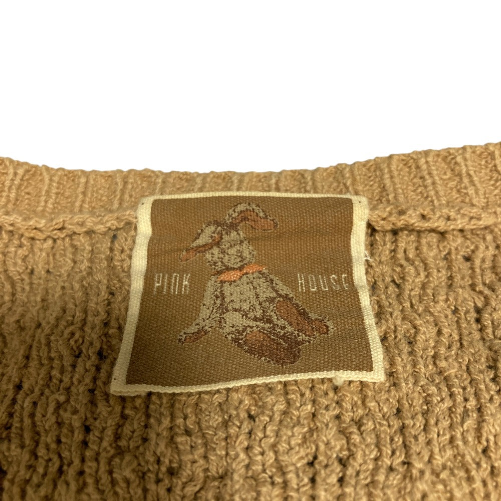 ピンクハウス 3Dラビット刺繍ニットカーディガン