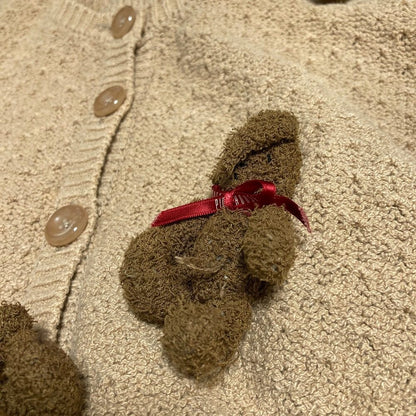 ピンクハウス 3Dラビット刺繍ニットカーディガン