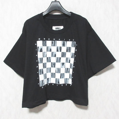 エムエムシックスメゾンマルジェラ チェック クロップドTシャツ