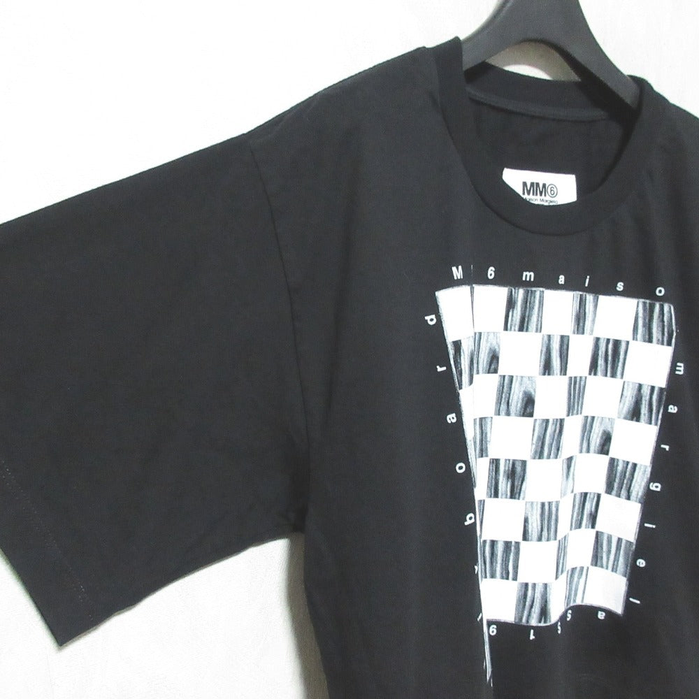 エムエムシックスメゾンマルジェラ チェック クロップドTシャツ