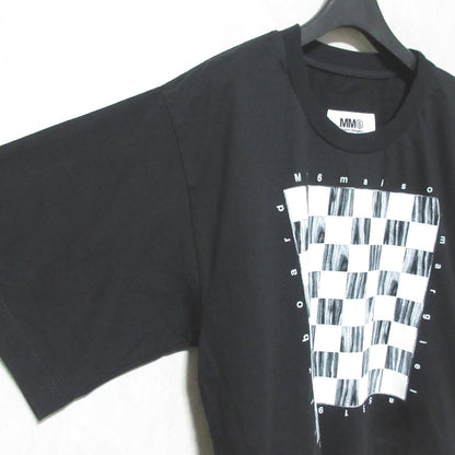 エムエムシックスメゾンマルジェラ チェック クロップドTシャツ