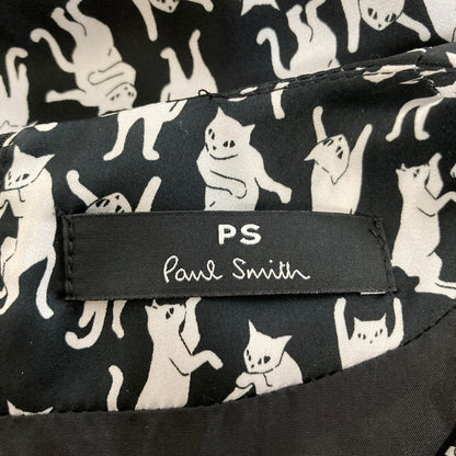 ピーエスポールスミス キャットプリントカシュクールワンピース