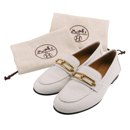 エルメス モカシンコレット レザーローファー
