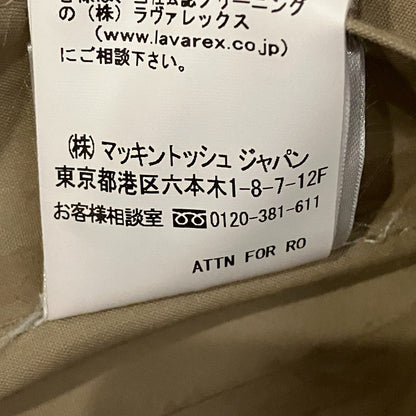 マッキントッシュ ゴム引きステンカラーコート