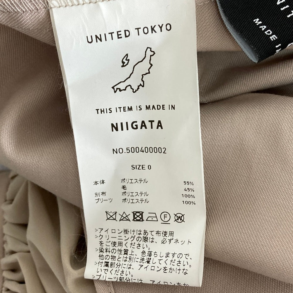 ユナイテッドトウキョウ バットスリーブプリーツシフォンブラウス