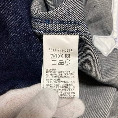 ドゥロワー コットンシルクデニムフリルシャツ