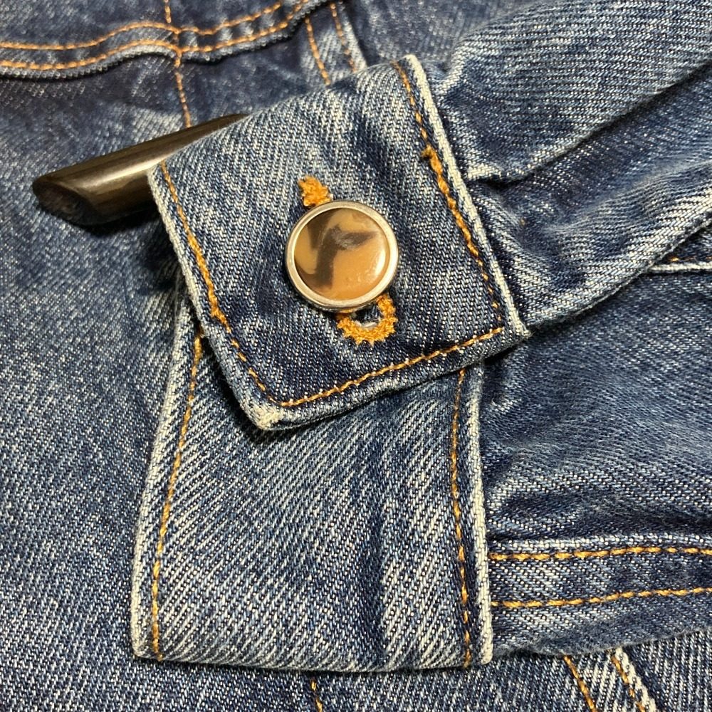 ガニー ラッフルカラーデニムジャケット