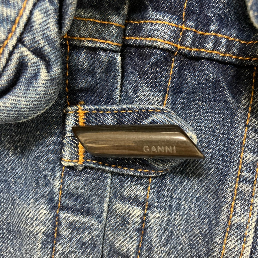 ガニー ラッフルカラーデニムジャケット