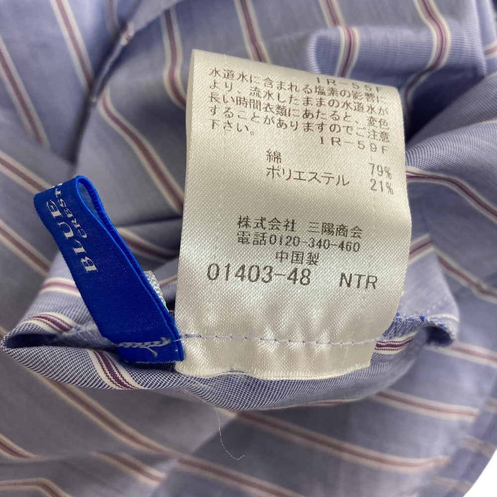 ブルーレーベルクレストブリッジ ストライプブラウス