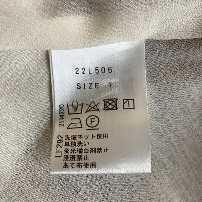 チェスティ 千鳥格子フラワーエンブロイダリーシャツワンピース