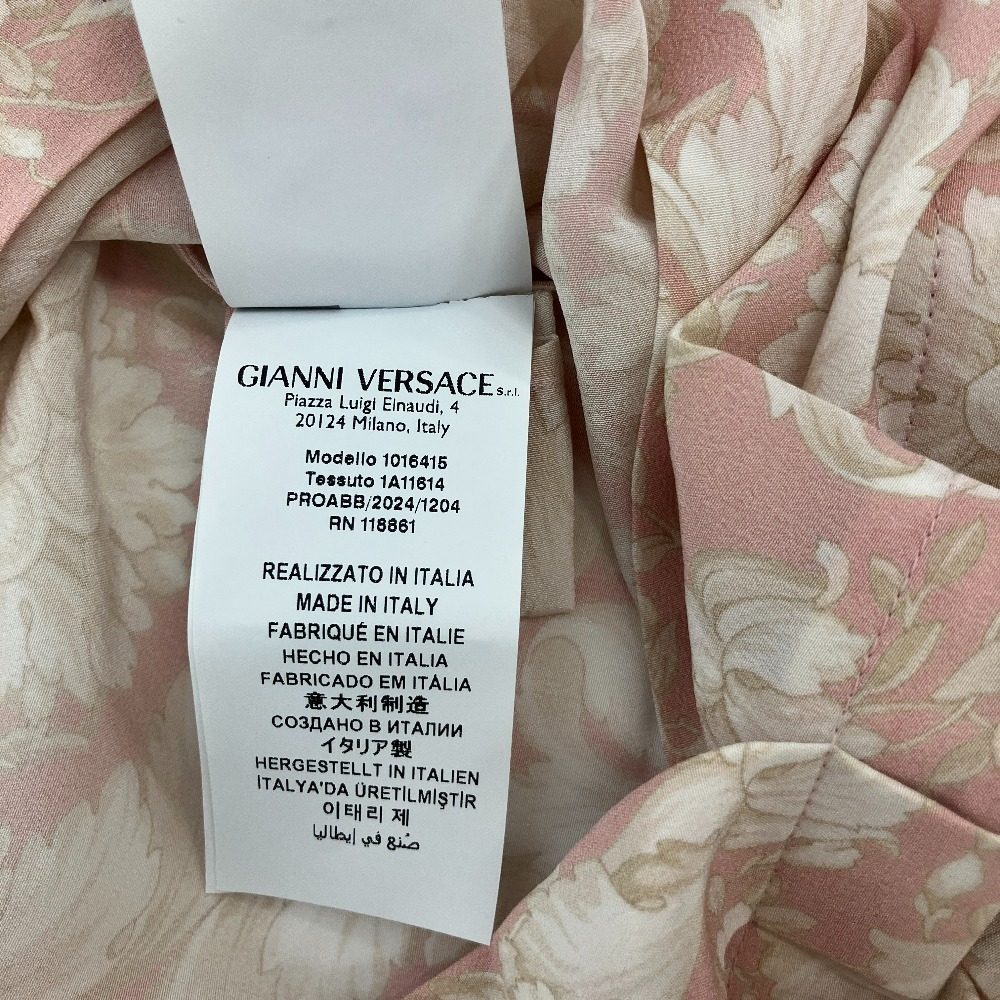 ヴェルサーチェ バロッコプリントプリーツワンピース