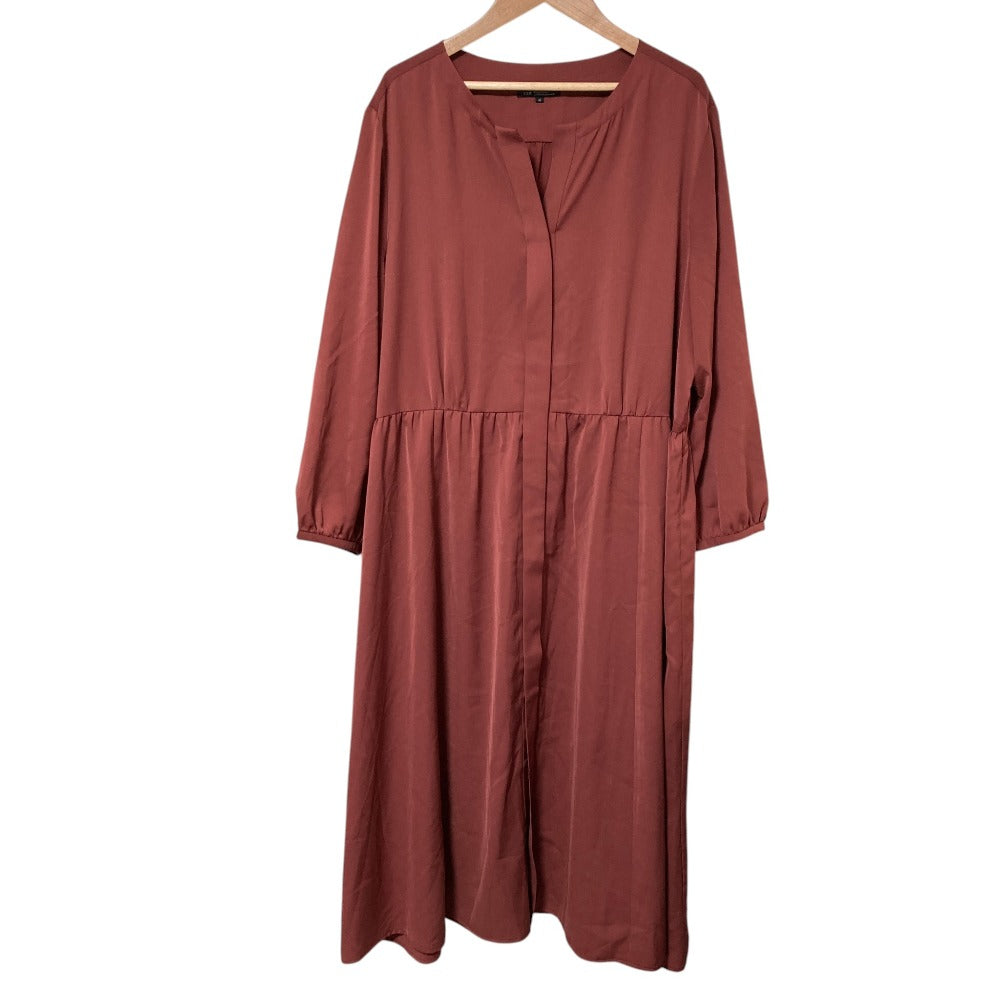 23区 長袖ロングシャツワンピース