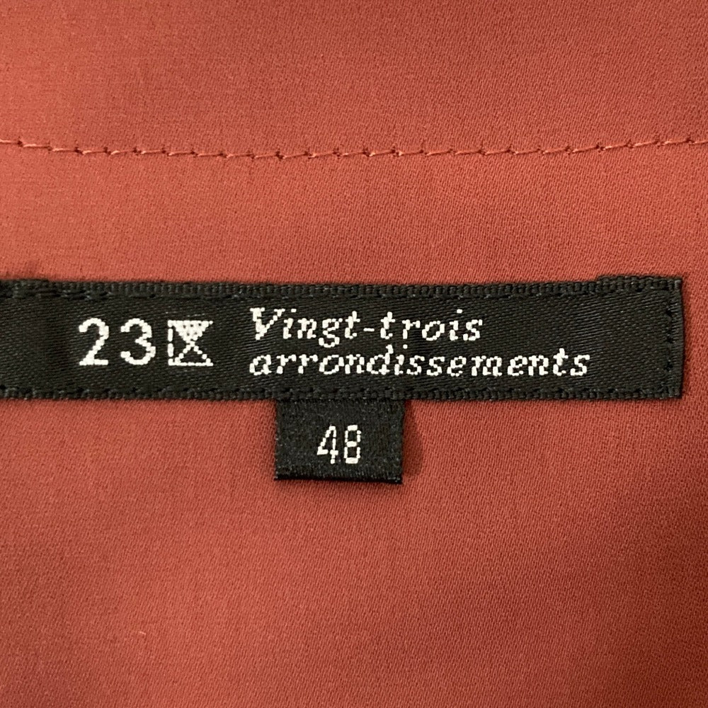 23区 長袖ロングシャツワンピース