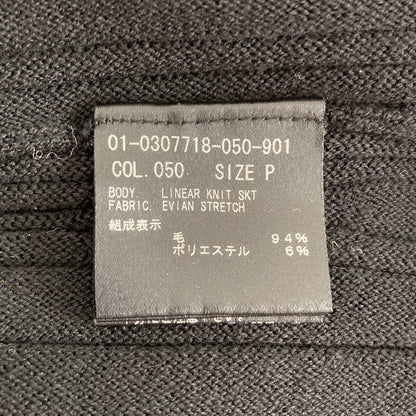 セオリー EVIAN STRETCH LINEAR KNIT ウールスカート
