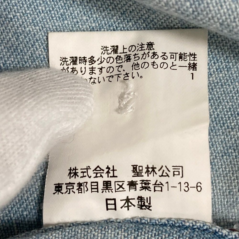 ブルーブルー パッチワークデニムシャツ