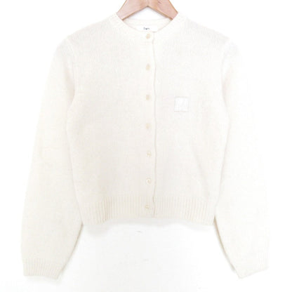 エフィ WOOL KNIT LOGO ニットカーディガン