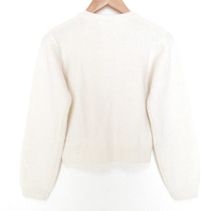 エフィ WOOL KNIT LOGO ニットカーディガン