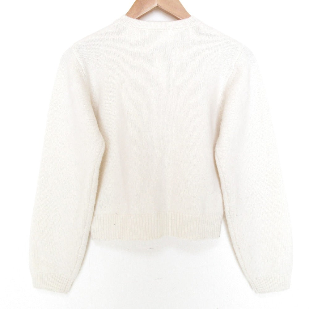 エフィ WOOL KNIT LOGO ニットカーディガン