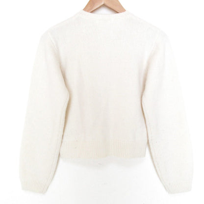 エフィ WOOL KNIT LOGO ニットカーディガン