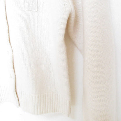 エフィ WOOL KNIT LOGO ニットカーディガン