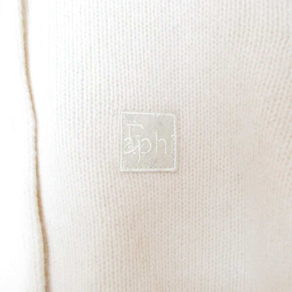 エフィ WOOL KNIT LOGO ニットカーディガン