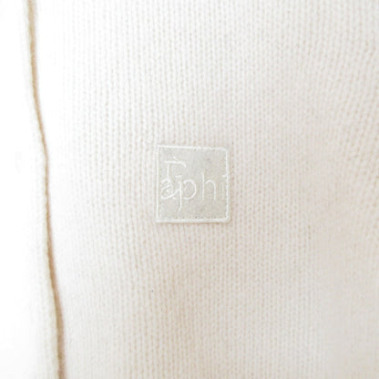 エフィ WOOL KNIT LOGO ニットカーディガン