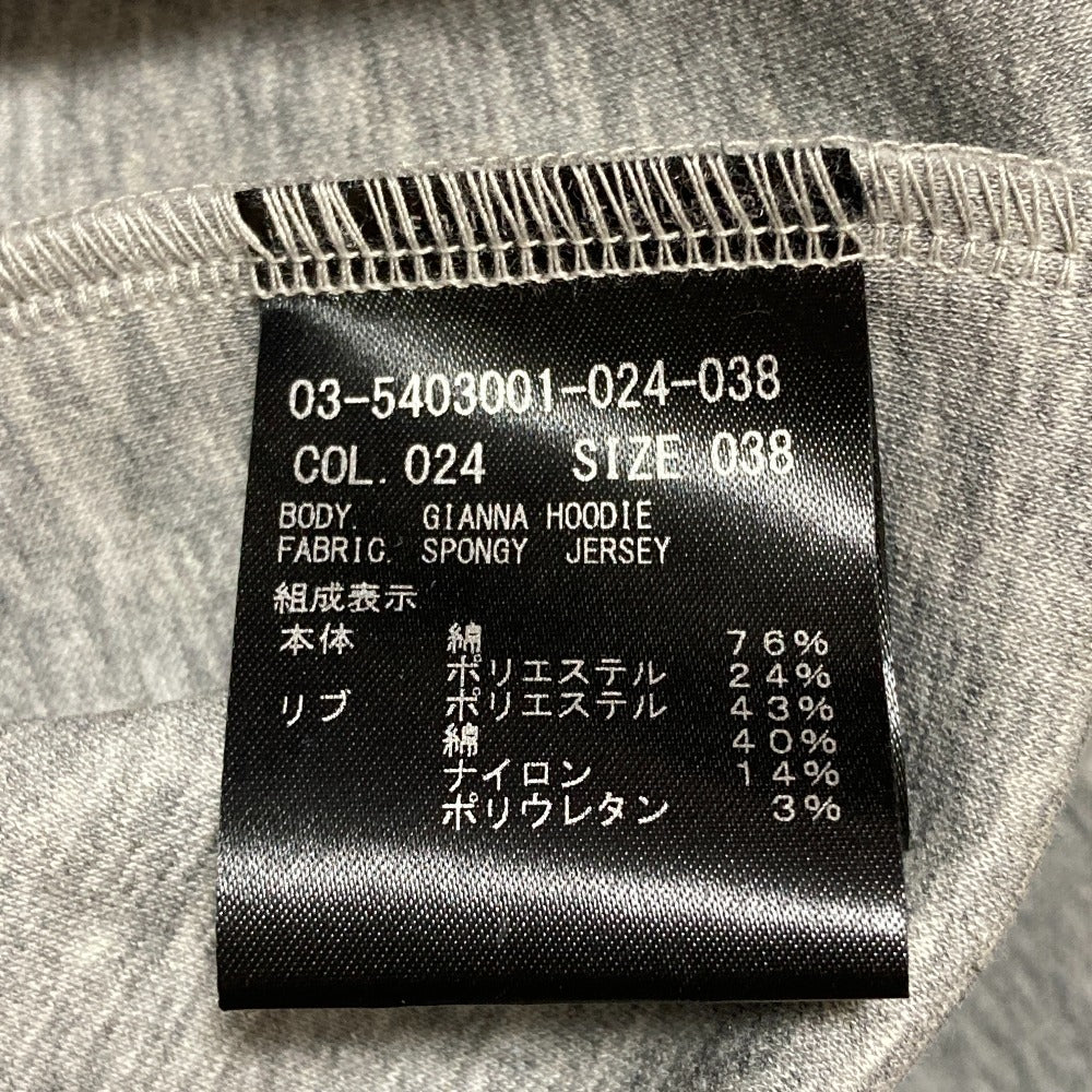 セオリーリュクス SPONGY JERSEY GIANNA HOODIE ダブルフェイスパーカー