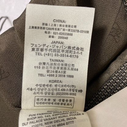 フェンディ ウールチェックペンシルスカート