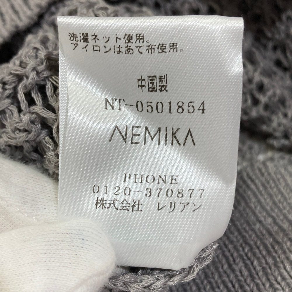 ネミカ メッシュニットトップス