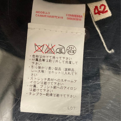 マルニ ボートネッククロップドブラウス