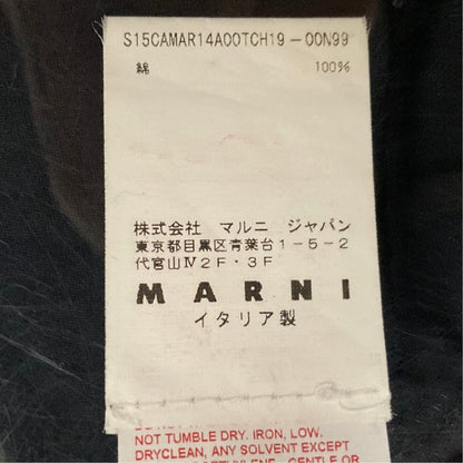 マルニ ボートネッククロップドブラウス