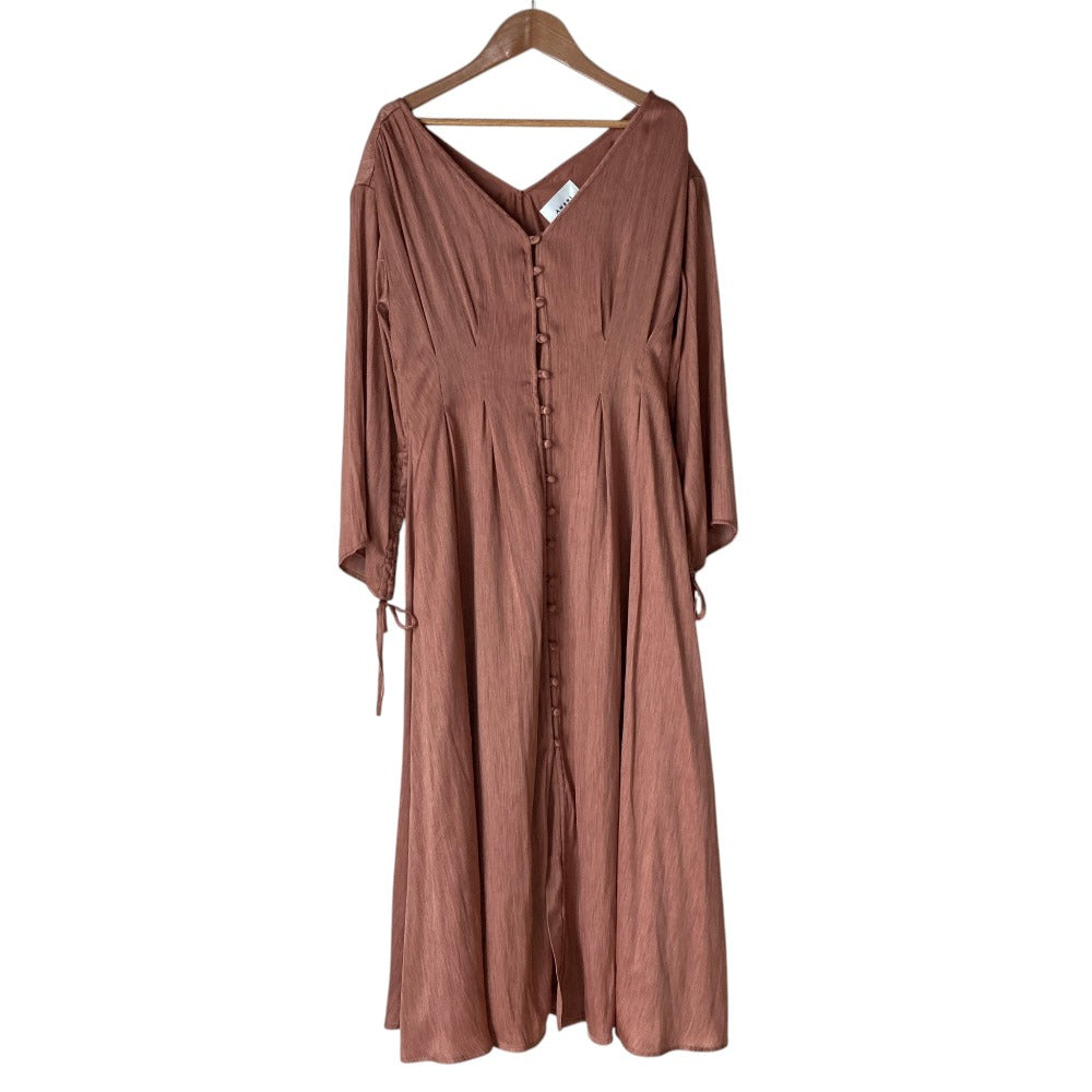 アメリヴィンテージ TUCK SHAPE DRESS ロングワンピース