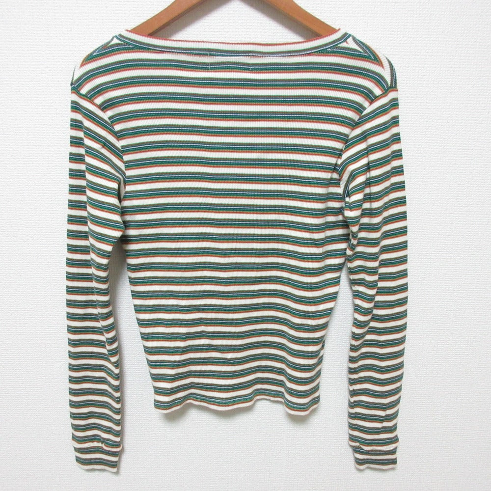 ヒステリックグラマー 刺繍ヘンリーネックチビTシャツ