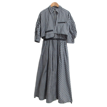 アウラアイラ WAIST DRAWSTRING SHIRT ワンピース