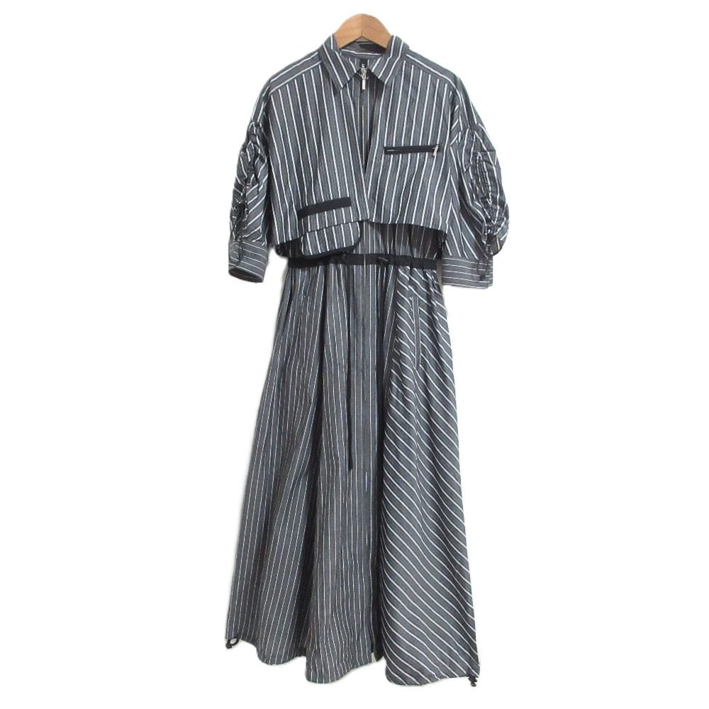 アウラアイラ WAIST DRAWSTRING SHIRT ワンピース