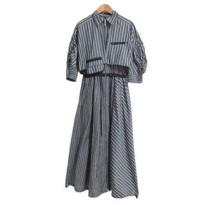 アウラアイラ WAIST DRAWSTRING SHIRT ワンピース
