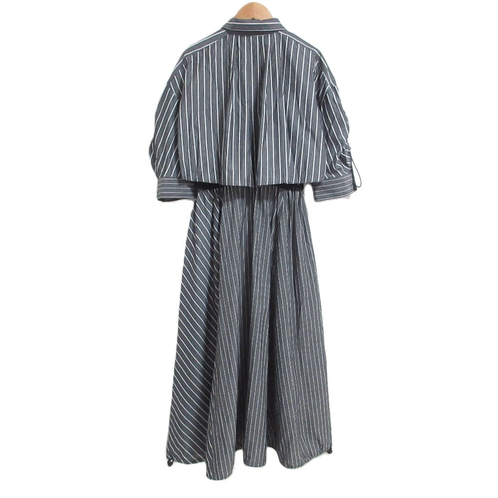 アウラアイラ WAIST DRAWSTRING SHIRT ワンピース