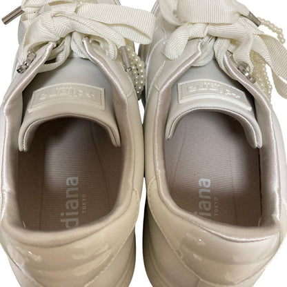 ダイアナ スパンコール装飾エコレザースニーカー